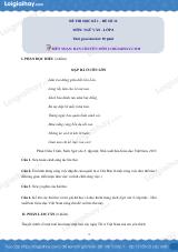 Đề số 12 - Đề kiểm tra học kì 1 (Đề thi học kì 1) - Ngữ văn 8